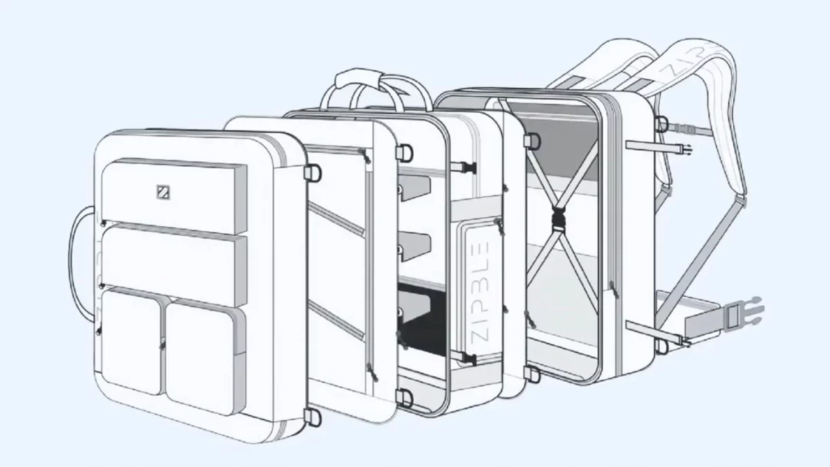 Zipble est un sac à dos modulaire pour les photographes et l’utilisation quotidienne