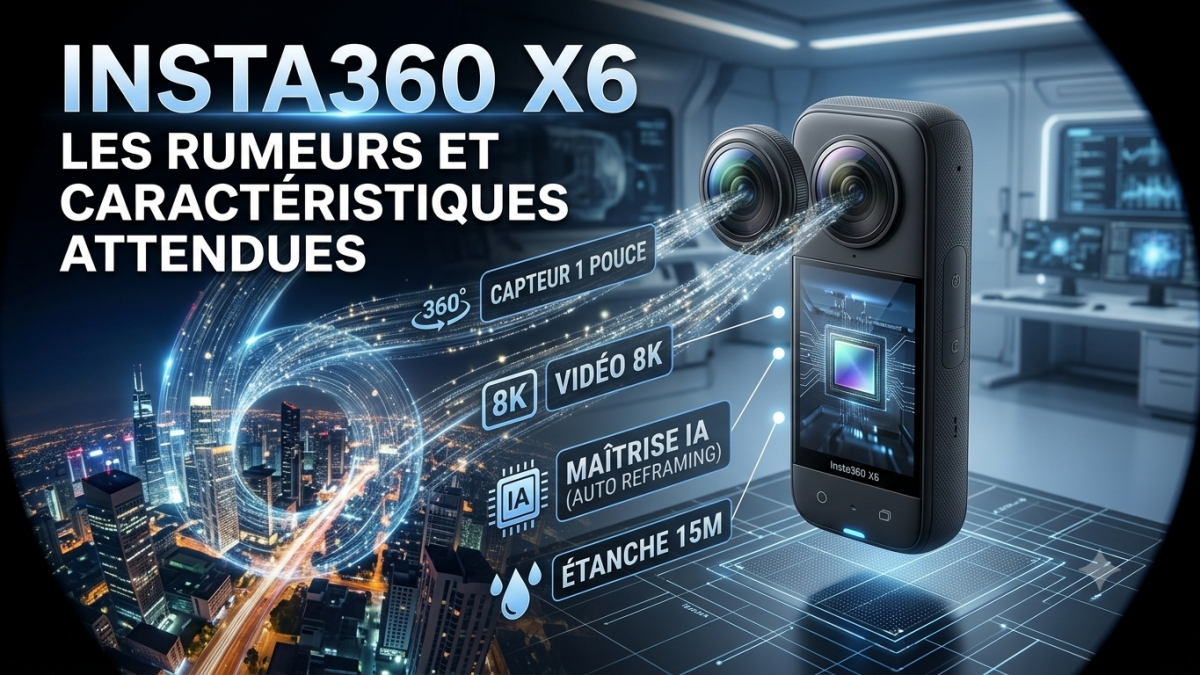 Insta360 X6 : Tout ce que nous savons sur la future caméra 360